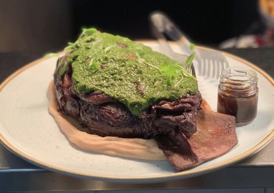 Lamb with gremolata and white bean puree at Olleyville in Murrumbateman, Yass Area, Country NSW